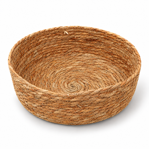 Medium Natural Grass Woven Storage Basket